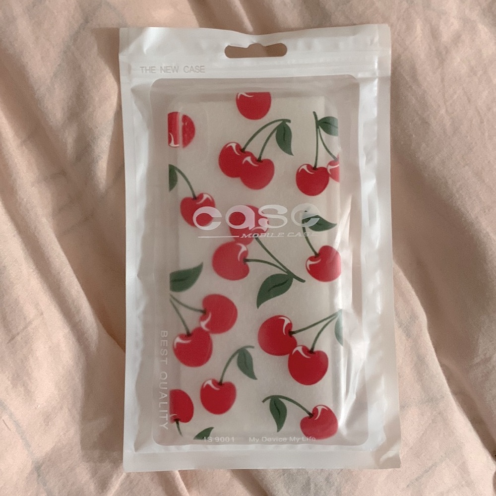 Cherry IPhone XR jelly phone case